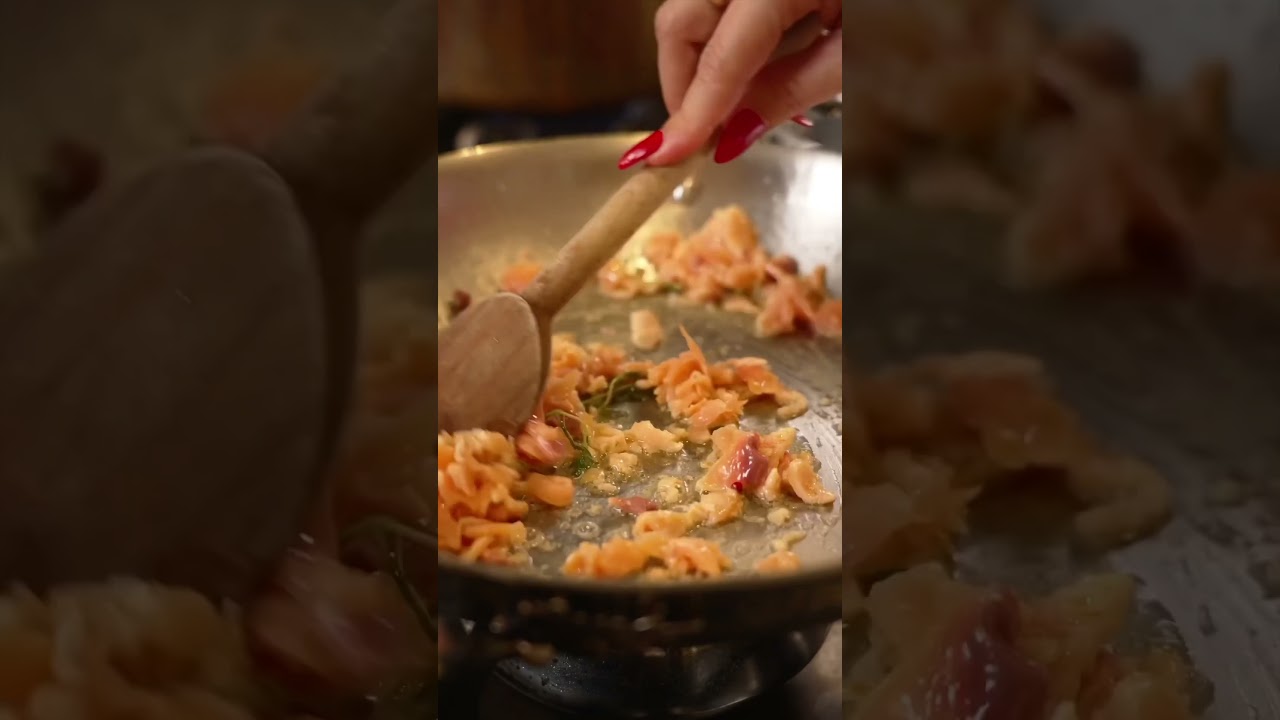 Creamy Salmon & Whiskey Pasta