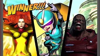 Ultimate Marvel vs Capcom 3: Viewtiful Joe, Phoenix, Nemesis Arcade playthrough