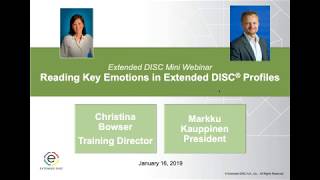 Reading Key Emotions in Extended DISC® Profiles