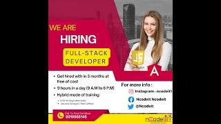 Full Stack Developer | Free job oriented program |