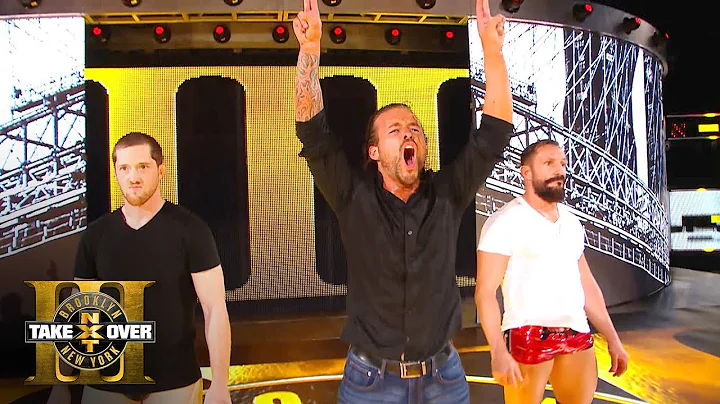 Adam Cole hears it from the Brooklyn crowd after T...