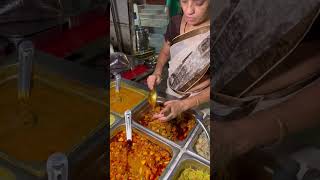 Pure veg Maharashtrian Thali for just₹150 at Sarafa Bazar, Nagpur. #streetfood #thali #indianfood