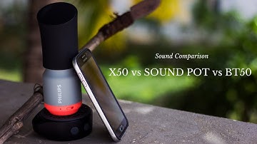 Philips BT50 vs Portronics SoundPot vs Logitech X50 - Sound Comparison