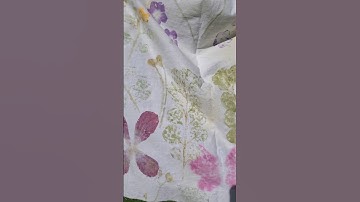 Mimicking Floral Print With Natural Dyes