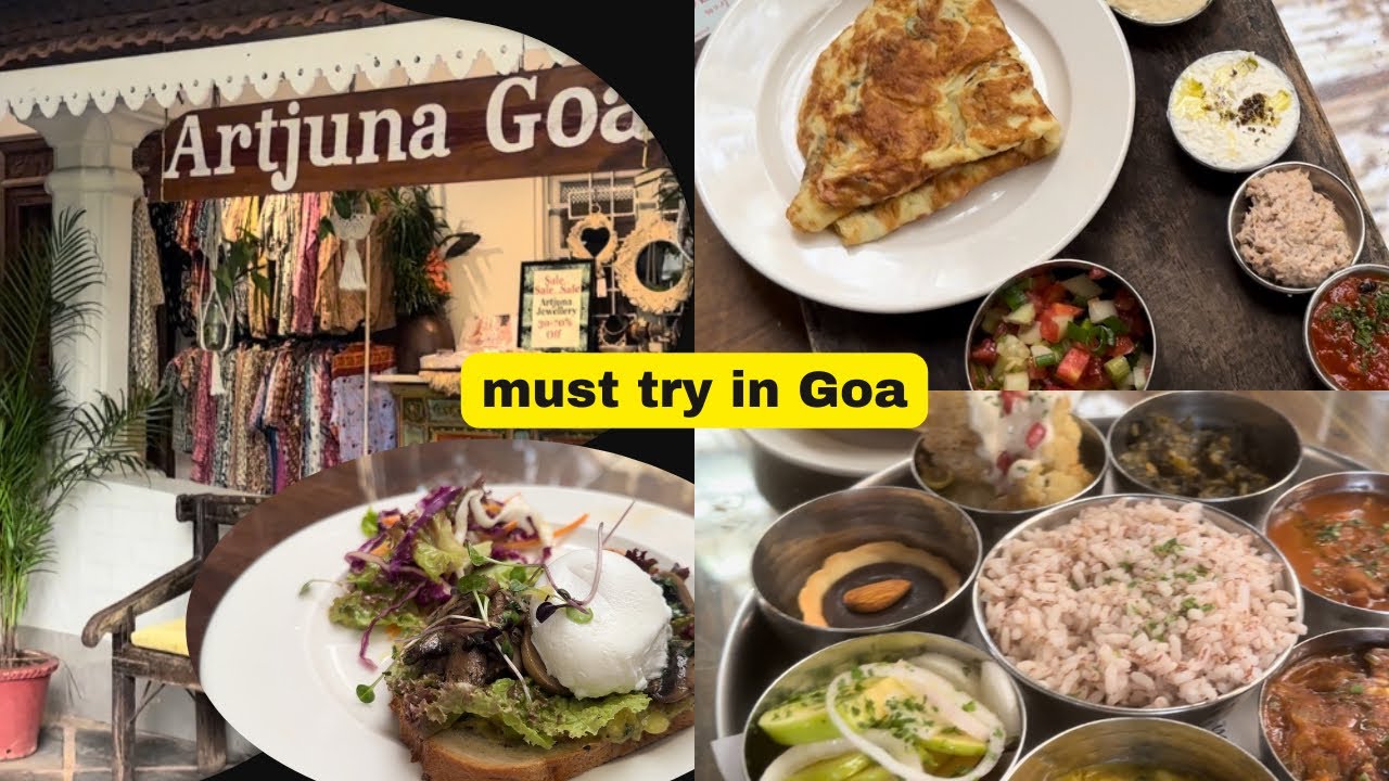 Artjuna cafe | veg breakfast in goa |things to do in Goa | street  omelette