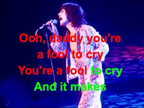 Fool to Cry the Rolling Stones Lyrics