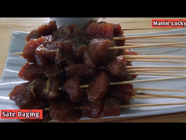 Sate Daging Sapi Bumbu Kecap yang lembut dan Makyus
