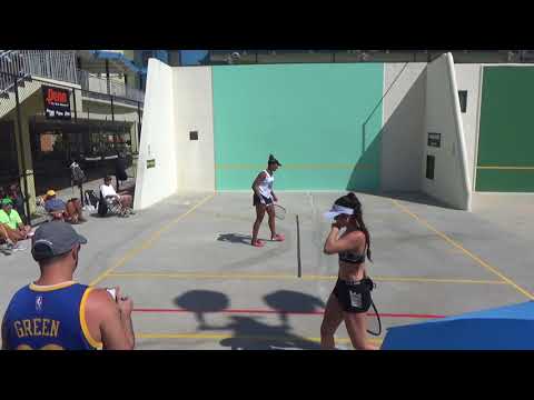 Beach Bash 2018... Michelle vs Hollie... Women's Pro Singles Finals 21 Point Game