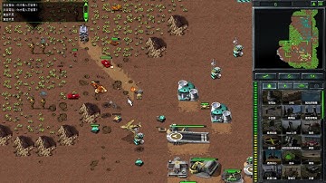 C&C Remastered-Mujalli Mod-Random+Hard AI VS 4 Hard AI "X-Fighters-Inspired The Tiberia Map"