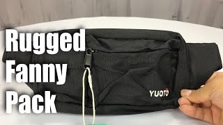 YUOTO 4 Pocket Rugged Travel Workout Running Waist Bag Hip Belt Fanny Pack Review