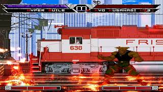 KOF MUGEN Hyperstorm Guile vs O Kyo Kusanagi LV3 (Iori_SL)