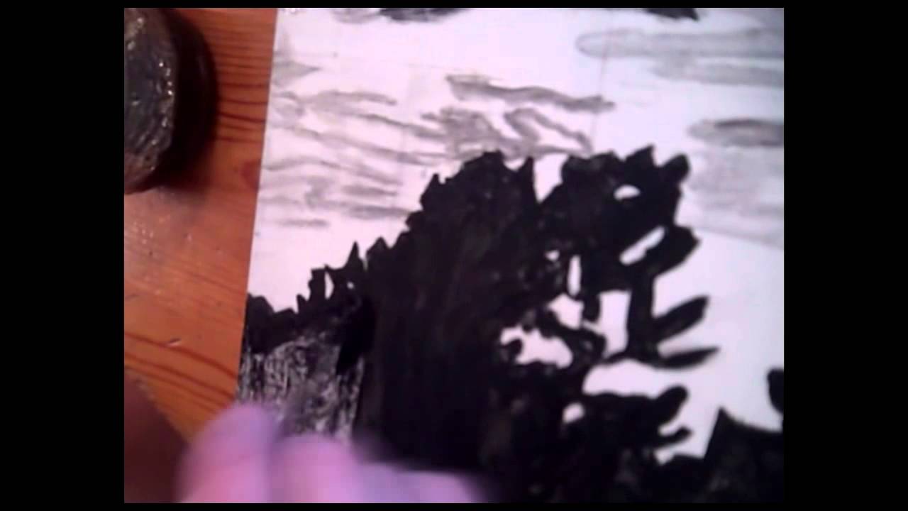 Oil Painting Charcoal Wash YouTube