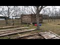 Building a sheep pen and shoot at Family Orchards - Episode 1 - getting started