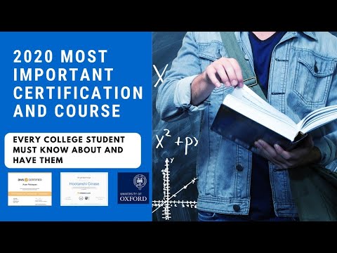 Top 7 best certification and courses every college student must know in