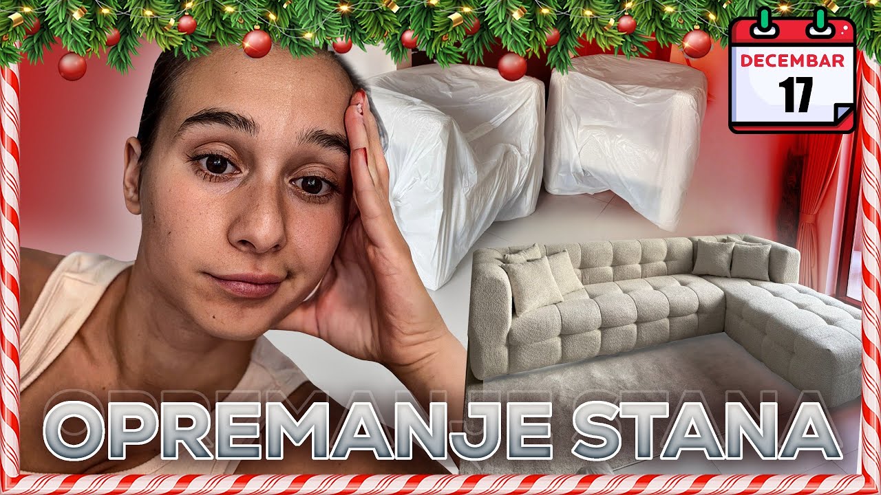 VLOGMAS dan 17- Opremamo stan, uzela sam fotelje umesto stolica? Amazon haul📦🛋️