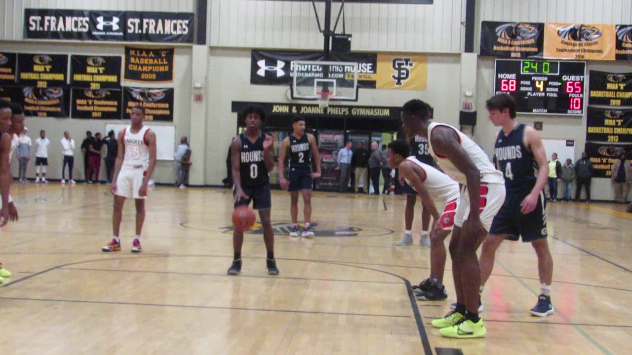 Marshall free throws Gilman/City basketball Baltimore Hoops Festival 01