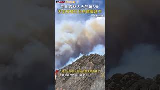 CTWANT 國際新聞 / 四川森林大火狂燒3天  天空成橘紅色持續蔓延中#shorts