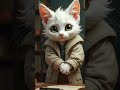 "The Little Cat: The Genius White Cat - A Short Journey  #اكسبلور #cat #dothingsyoudontwanttodo