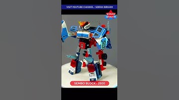4in1 Superlink from Sembo 2500 ⚡️ Lego Transformers Combiner Sembo Block Mecha of Steel Speed Build