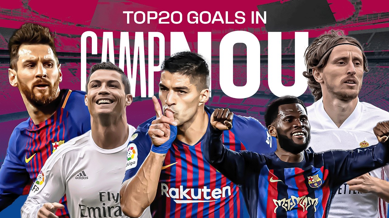 ¡Los MEJORES 20 GOLES de ELCLÁSICO en SPOTIFY CAMP NOU! 🏟️