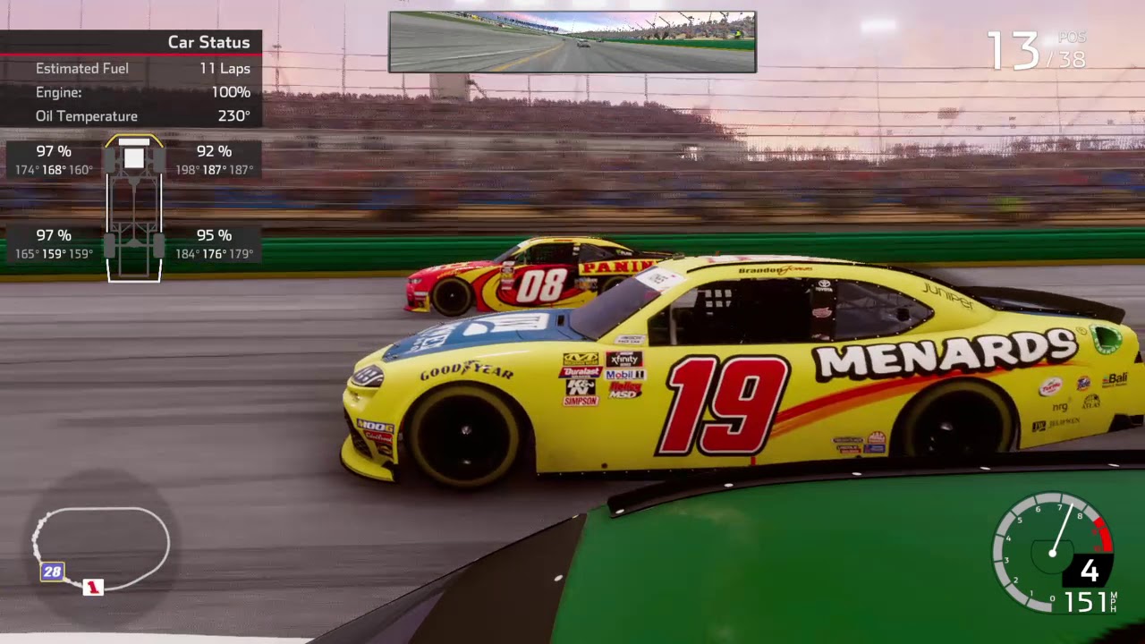 Absolute wreckfest... Nascar heat 4 career mode PT44! YouTube