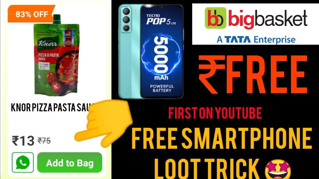 Bigbasket Free Shopping Loot ₹0 🔥 New Special Trick Working For All