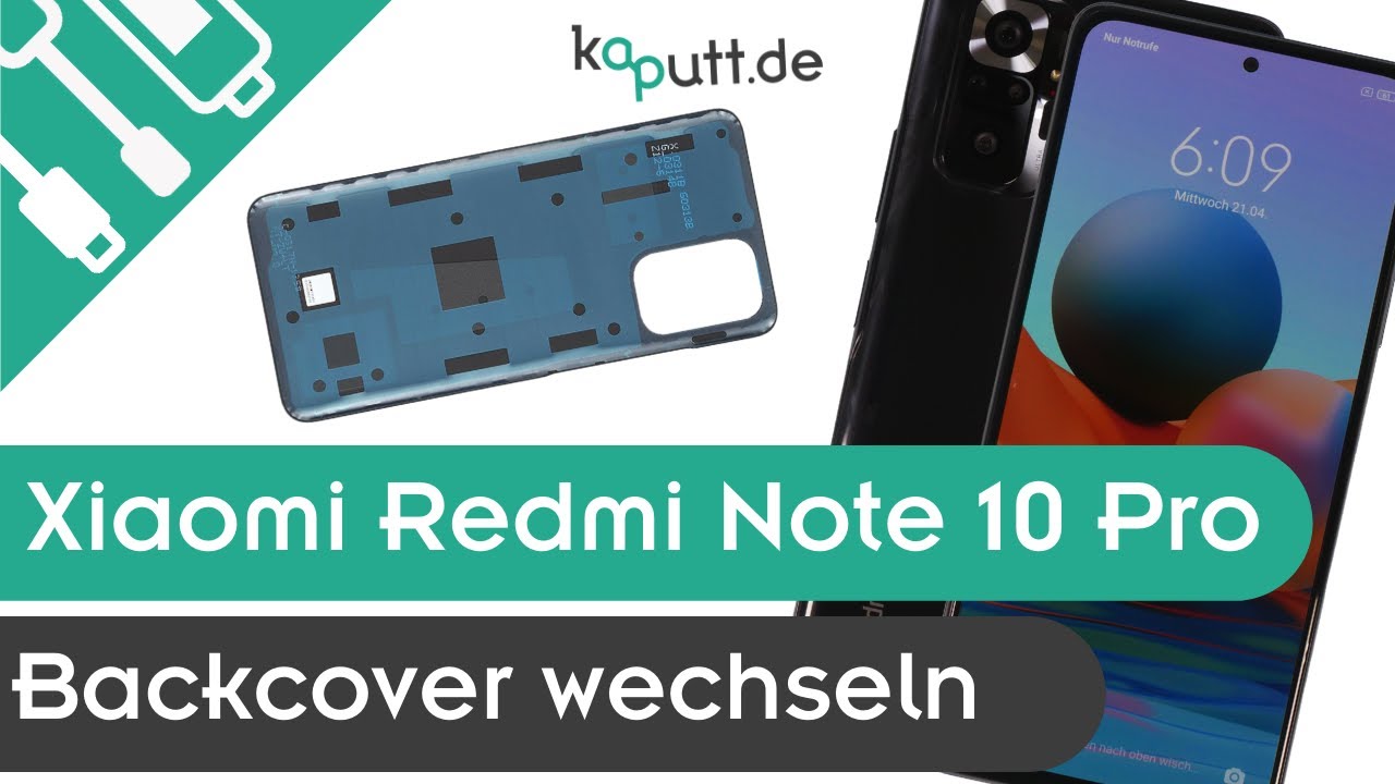 6,67 Inch Glacier Blue Batterijdeksel Voor Xiaomi Redmi Note 10 Pro (M2101K6G/M2101K6R) – Backcover Reparatieset + Gereedschap