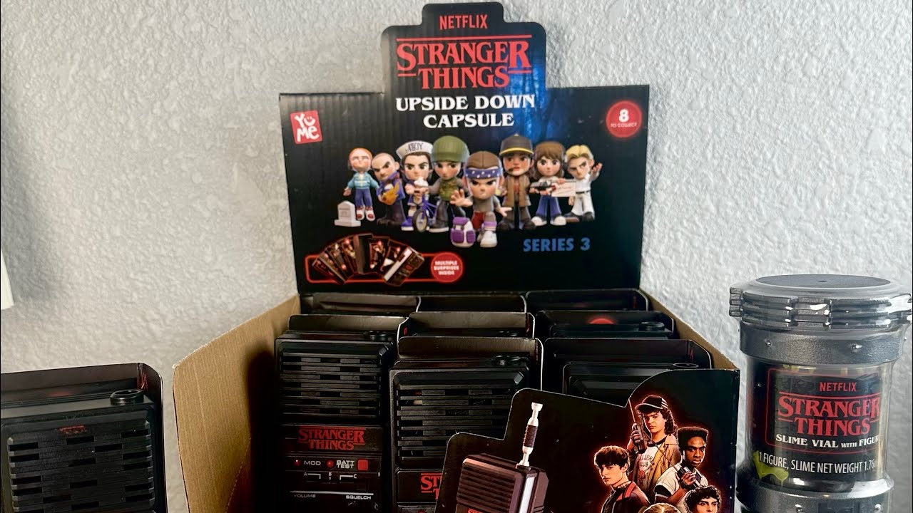 12 minutes ASMR YuMe Stranger Things Capsule Series Three Unboxing, No Talking