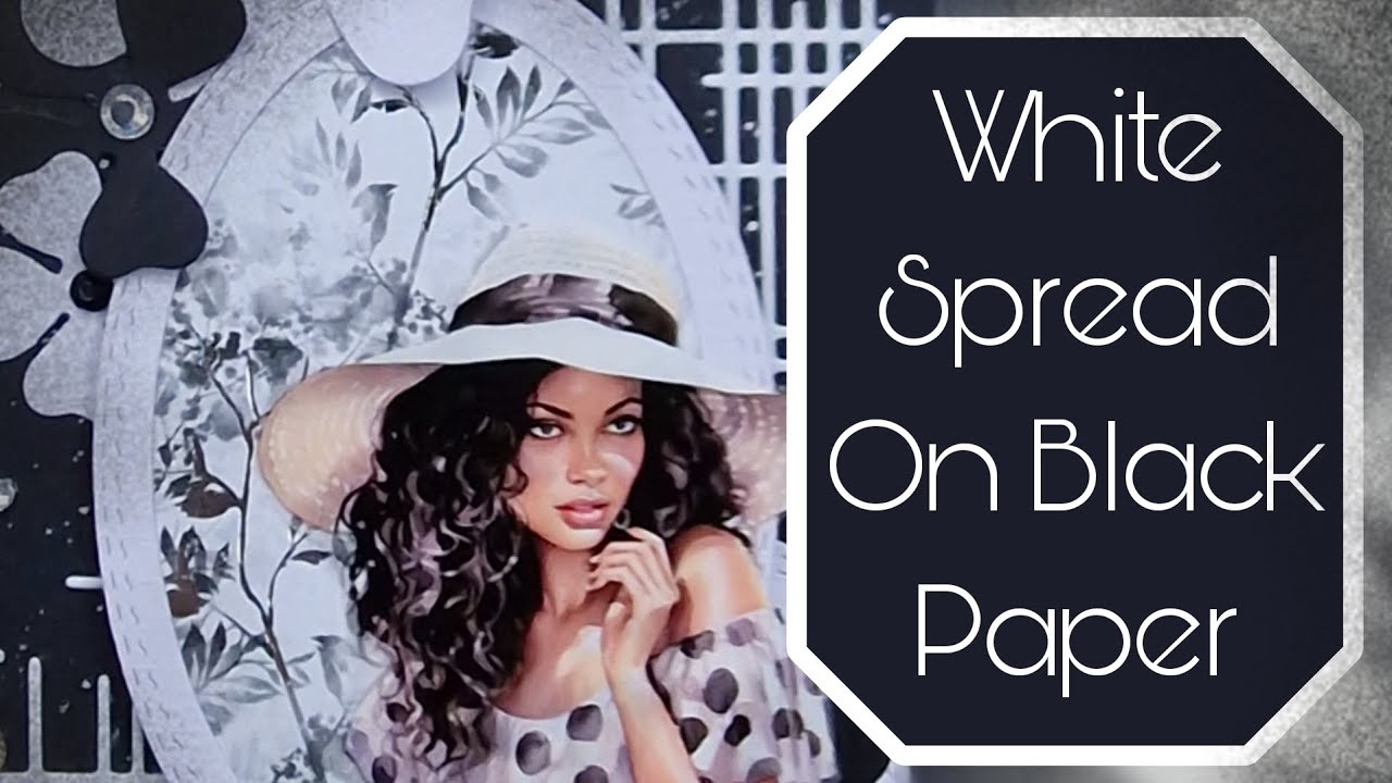 White Spread on Black paper 🖤🤍