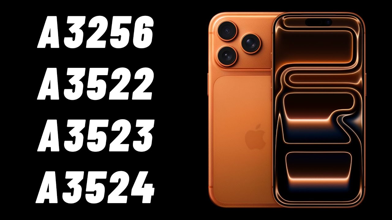iPhone 17 Pro Model Number A3256, A3522, A3523, A3524 Differences