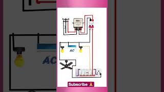 1 AC, 2 Bulb, 1 Fan Wiring Diagram | House Wiring Kannadaಈ ವಿಡಿಯೋದಲ್ಲಿ😱🫣 #electricalguru