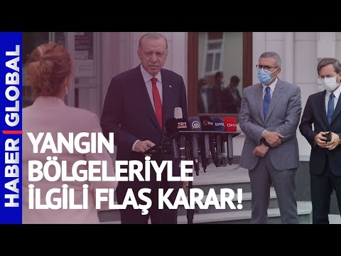 Yangın Bölgeleriyle İlgili Flaş Karar! Cumhurbaşkanı Erdoğan Açıkladı