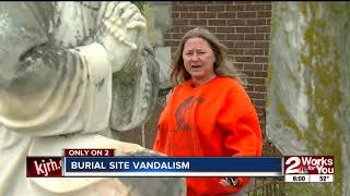 Burial site vandalism