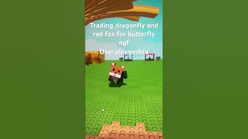 Trading dragonfly and red fox for butterfly ngf #growagarden #funny #growagardenroblox #memes