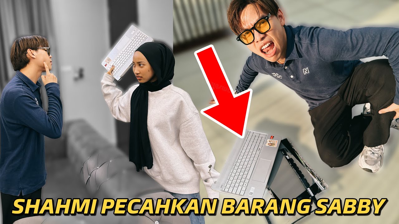 SHAHMI PRANK ROSAKKAN LAPTOP SABBY!
