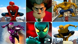 Spiderman, Iron Rope Hero, Scary Teacher 3D, Multi Spider, Flying Superhero GamePlay Walkthrough screenshot 4