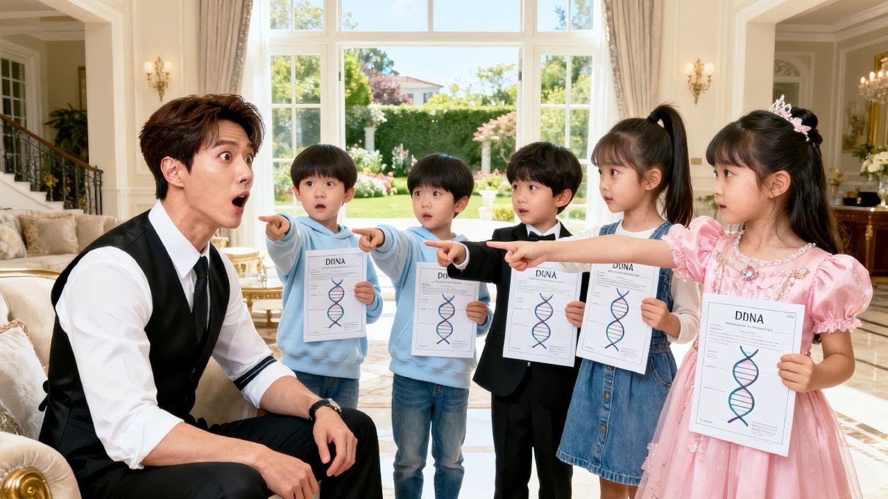 💕سخر الجميع من عقم الـCEO، لكن في اليوم التالي ظهر 5 أطفال عباقرة بفحص DNA: 