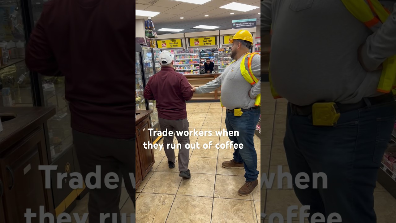 Trade workers and coffee 