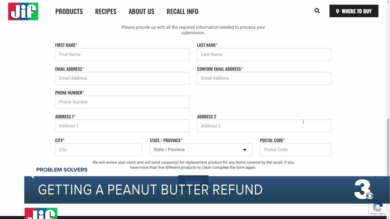 JIF giving coupons for customers who bought recalled peanut butter