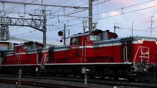 DD51 1191+DD51 1192号機重連牽引、14系大サロ5B　試9981レ（米原訓練）