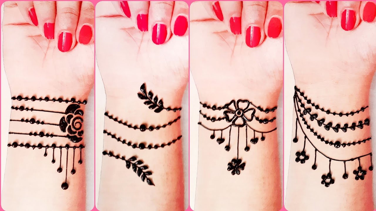 4 Most Beautiful Arm Tattoo Mehndi Designs - Bracelet Mehndi Designs ...