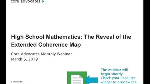 The Extended Coherence Map (March 2019 Webinar)