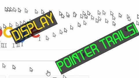 How To Display Pointer Trails! | Windows 10