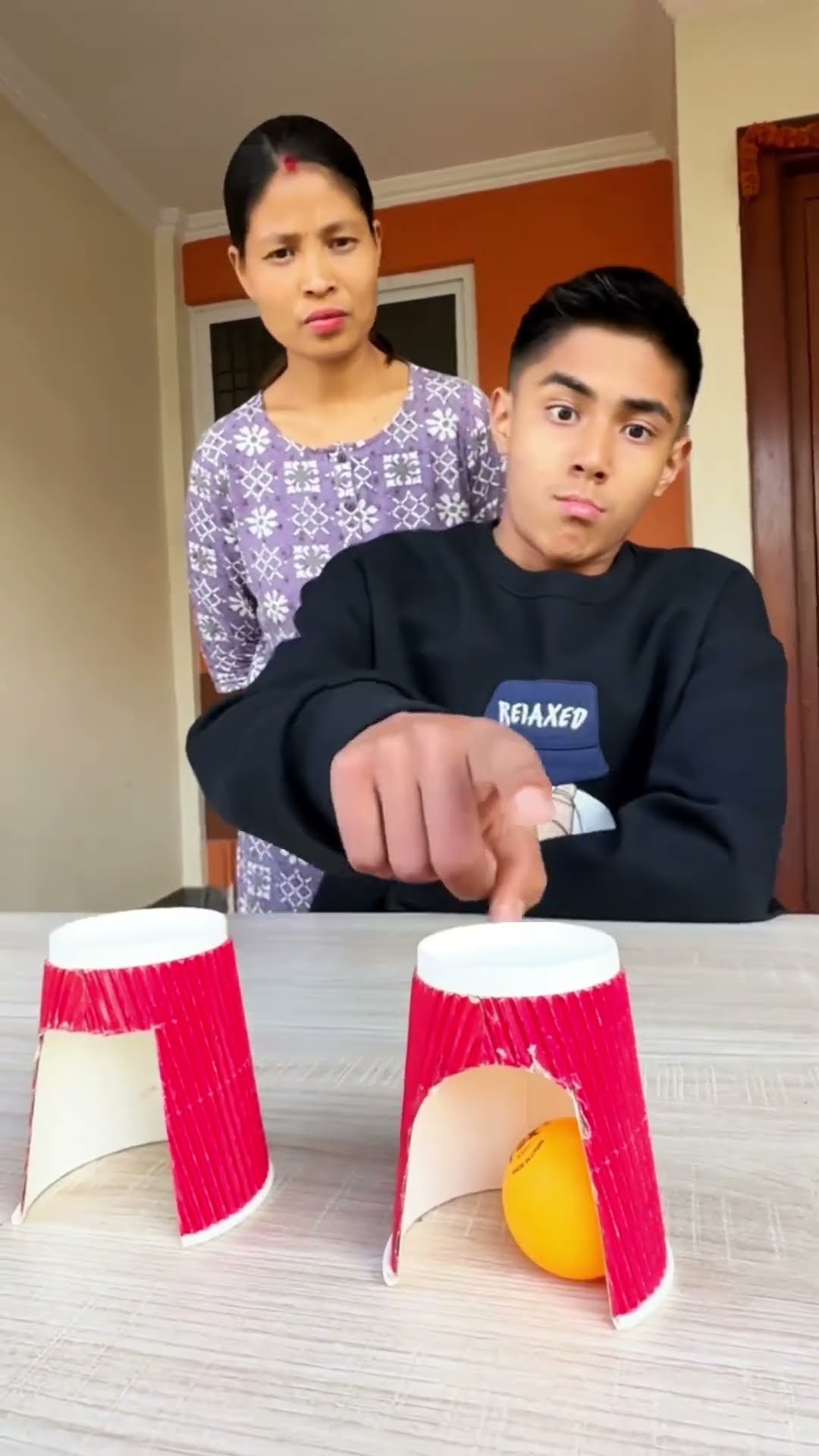 Sigma Boy Cup Game | Mom \u0026 Son #shorts #sigma #funny