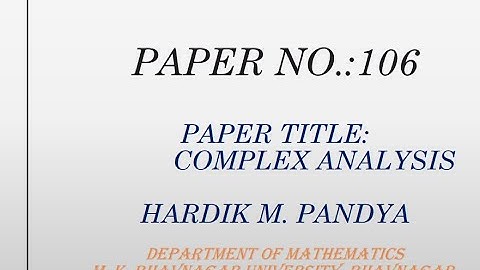 Lecture 1 DE MOIVRE’S THEOREM and Its example