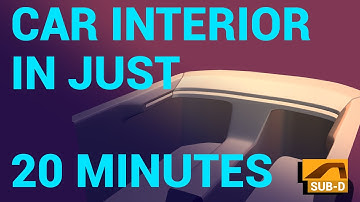 How to Create a Car interior in Alias SubD