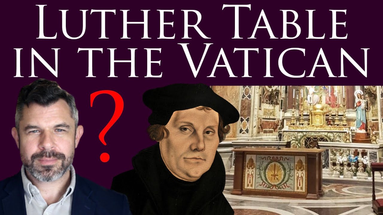 New Luther Table with Upside-Down Cross in the Vatican! The Hits Don't Stop
