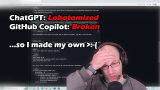 ChatGPT was lobotomized for coding and GitHub Copilot is broken... so I made my own!