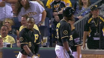 COL@PIT: Marte ties the game at 1 with an RBI triple