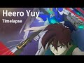 Just Communication Heero Yuy Gundam Wing Fan Art Timelapse